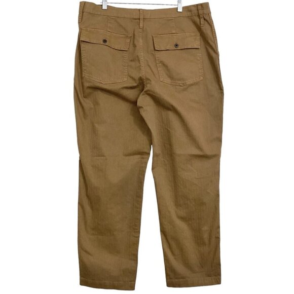 MADEWELL The Perfect Vintage Straight Workwear Utility Pants in Brown - Picture 10 of 13